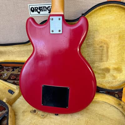 Vintage 1960s Hofner Colorama 2 II Red Solid Whammy Electric Guitar w/ Case image 14
