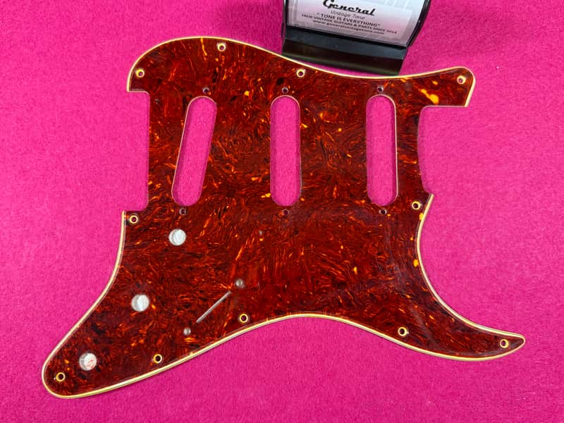 General Vintage Tone 1969’ Nitrate celluloid pickguard for Stratocaster 4 ply Celluloid nitrate / Carey NOS image 1