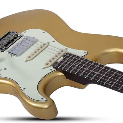 Schecter Nick Johnston Traditional HSS 10th Anniversary Atomic Saffron image 4
