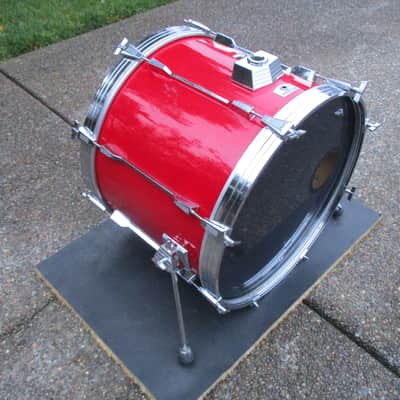 Tama Vintage Rockstar 22 X 16 Bass Drum, Lipstick Red, Made in Japan ! image 3