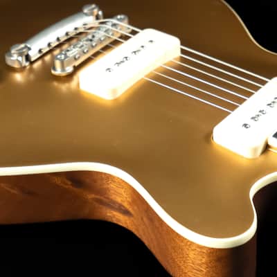 Eastman SB56/N-GD, Gold Top Single Cut, Lollar P90 Pickups - USED 2020s image 8