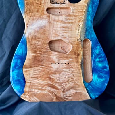 MH Customs Tidal Series “Emerald Break” T-Style Guitar Body 2026 - Nitrocellulose Gloss image 1