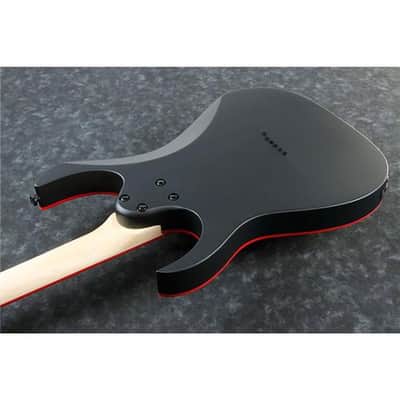 Ibanez RG Gio GRG131DX Electric Guitar, Bound Treated New Zealand Pine Fingerboard, Black Flat image 3