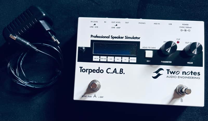 Two Notes Torpedo C.A.B. Speaker Simulator Pedal 2010s - White/Black image 1