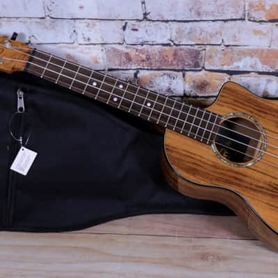 Cordoba 35T-CE Tenor Ukulele 2021 Model - Natural w/Gig Bag and Extra Strings image 1