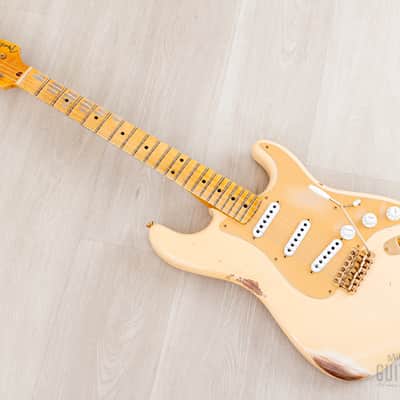 2023 Fender Custom Shop Limited Edition ‘55 Bone Tone Stratocaster Relic Aged Honey Blonde, Mary Kaye w/ Case, CoA image 12