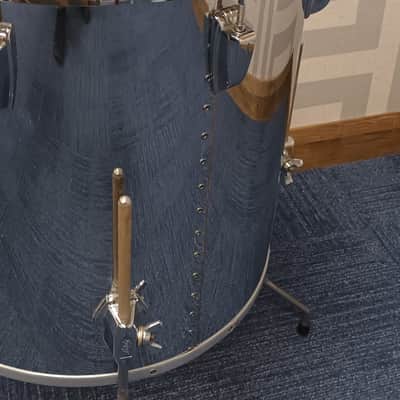 Ludwig 1980s Chrome Over Wood 16″ Single Headed Floor Tom Drum image 6