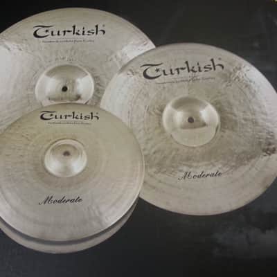 Turkish Cymbals Moderate Set 3 - 14" Hihats, 16" Crash & 20" Ride, Cymbal Bag image 2