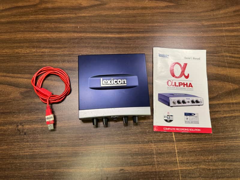 Lexicon Alpha USB Digital Recording Interface - LEXALPHAV - w/USB Cable image 1