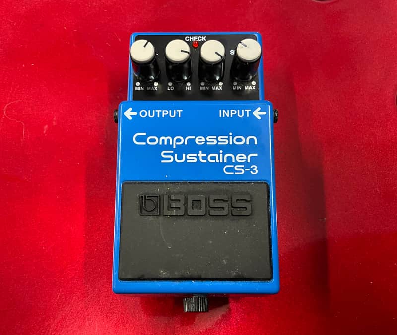 Boss CS-3 Compression Sustainer (Silver Label) - Blue- Guitar Pedal image 1