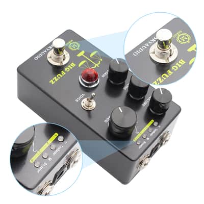Mosky Audio Big Fuzz Fuzzy Distortion Guitar Effect 4 Mode Tonal Select Switch with Dual Voice Toggle DC 9V, Tonal Control, Fuzz Pedal, Professional Effect, Compact Pedal image 6