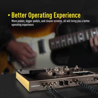 SONICAKE Matribox II Pro - Multi Effects Guitar Pedal with Expression, 240+ Built-in Guitar Effects, Amp Modeling, IR Cabinet Simulation, FX Loop, MIDI Stereo OTG USB Audio Interface Color TouchScreen(Shipping from local US,UK,EU warehouse) image 6