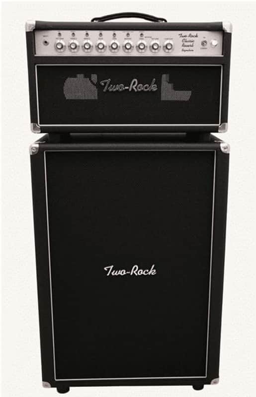 Two Rock Classic Reverb Signature Head & 2x12 Cab Black Bronco / Silver Chassis image 1