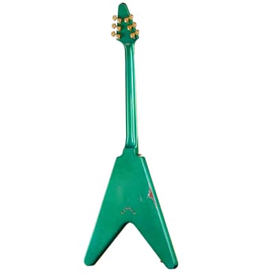 NEW! Gibson Custom Flying V Custom - Teal Sparkle Murphy Lab Heavy Aged - 2026 Custom Collection - Limited Edition - Authorized Dealer - Pre-Order image 4