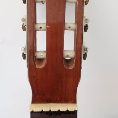 Project Vintage 1960s Silviano Herrera Classical Guitar H-Sil Mariachi Studio Project Crack On Lower Bout Rarely Listed For Sale Paracho Mexico Mexican Jesus Herrera image 4