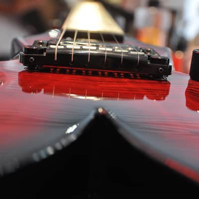 B.C. Rich Draco Supreme Flame Transparent Red image 5