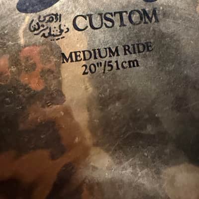 Zildjian 20" A Custom Medium Ride Cymbal 2002 - Present - Brilliant image 2