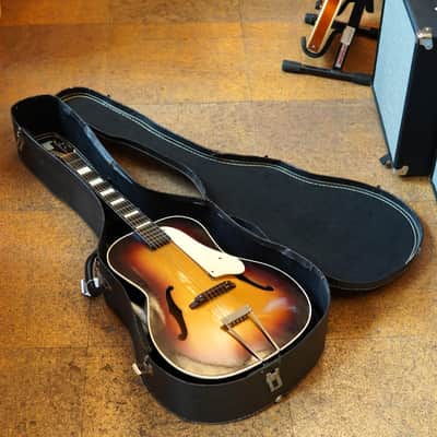 Lee Gibbs USA Concertone Archtop Acoustic Guitar Late 1950s Gold Burst w/Chipboard Case image 19