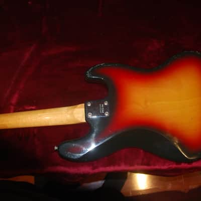 CarloRobelli Jazz Bass 1970s Tobacco Burst Left Hand Bass Guitar image 4