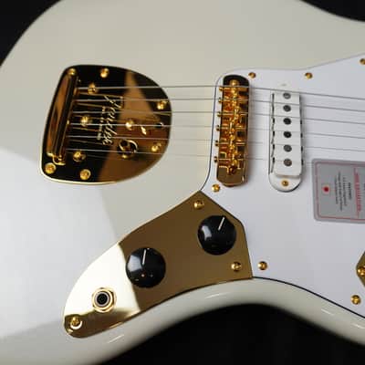 *NEW* 2025 Fender Made in Japan Traditional Collection '60s Jaguar – White Pearl / Gold, Matching Headstock MIJ image 9