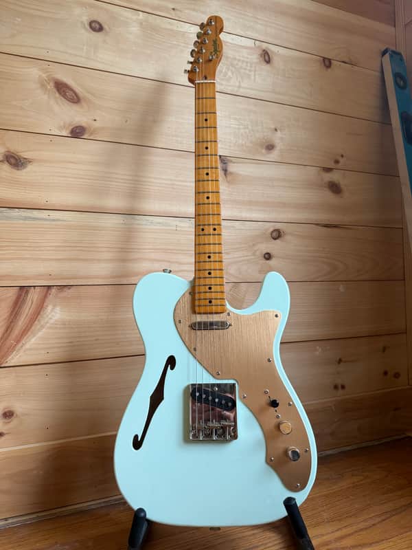 40th Anniversary Telecaster Thinline - Sonic Blue/ Anodized Gold image 1