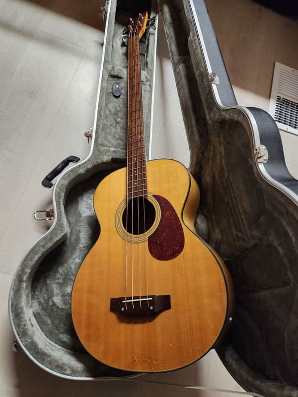 Sigma STB-ME Acoustic Bass guitar 1990's - Natural top image 1