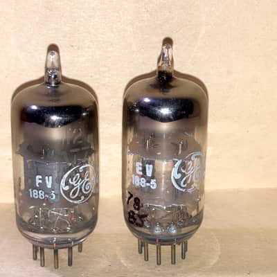GE 12AT7 ECC81 Tubes, Matched Pair, Tested, NOS/NIB, 1961 and 1962 Date Codes image 3