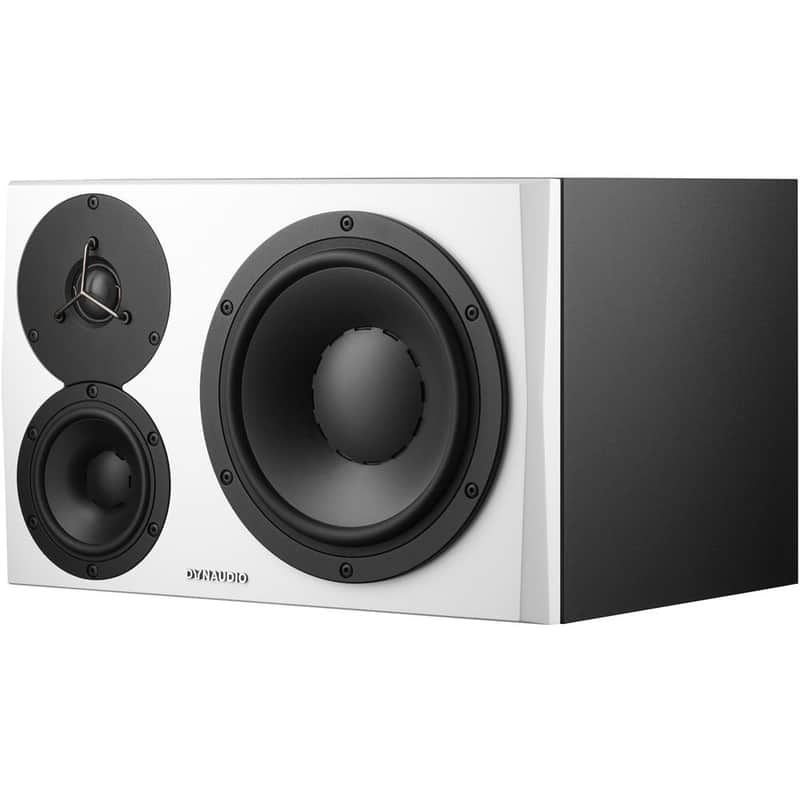 Dynaudio LYD 48 3-way Powered Studio Monitor (Left Side) - White image 1