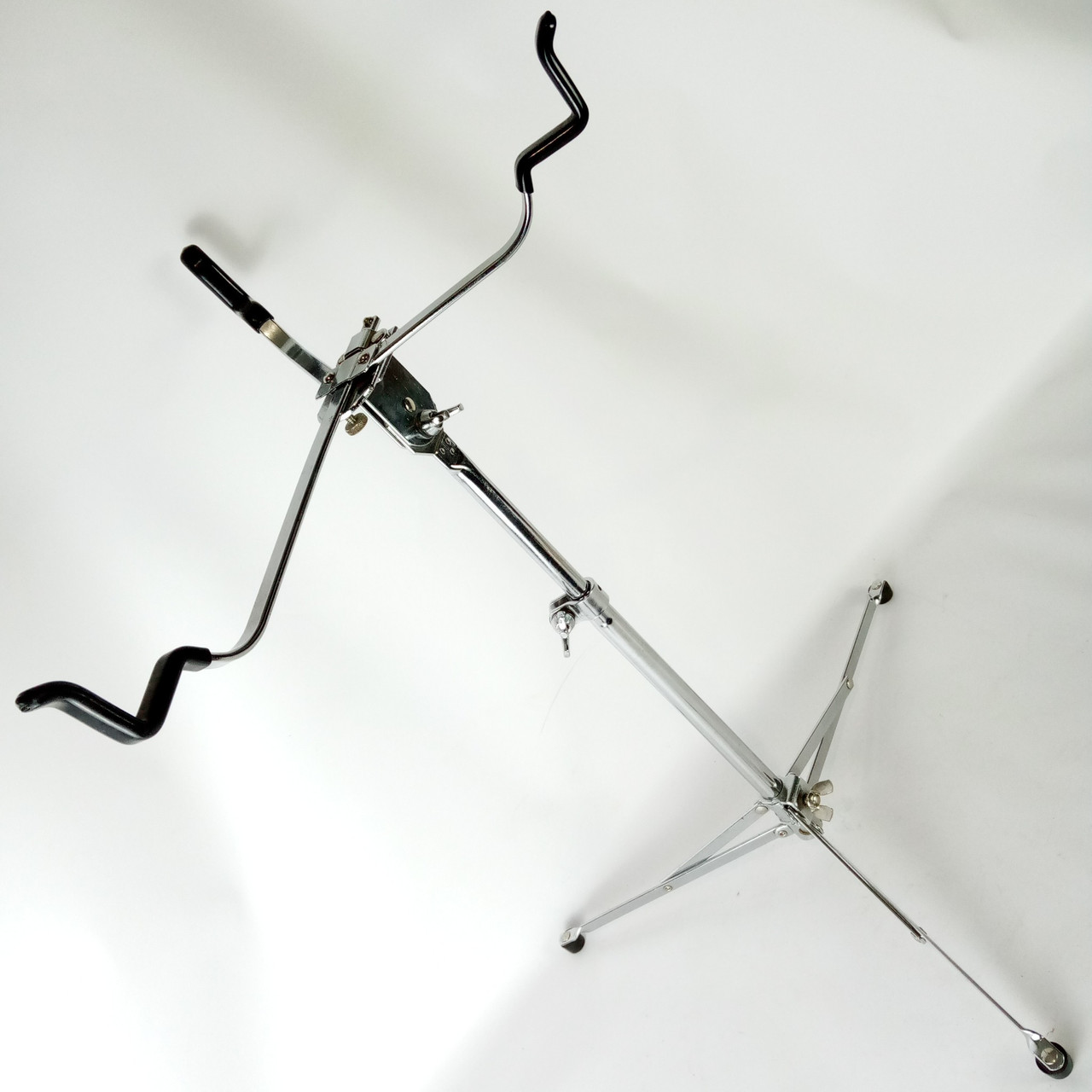 Gretsch Flat-Base Snare Drum Stand #4983 Flush Tripod Vintage 50s-60s Chrome USA — main photograph