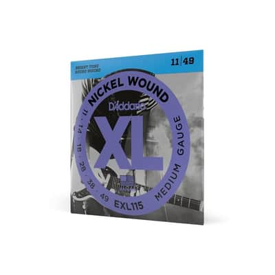 D'Addario XL 11-49 Medium Electric Guitar Strings - EXL115 image 2
