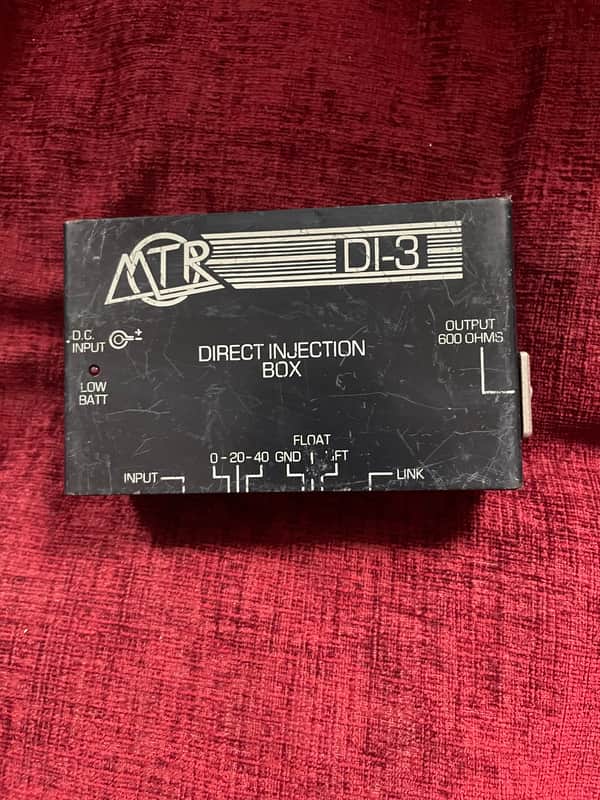 MTR DI-3 (Direct Injection Box) Output 600 OHMS 19990 - Black image 1