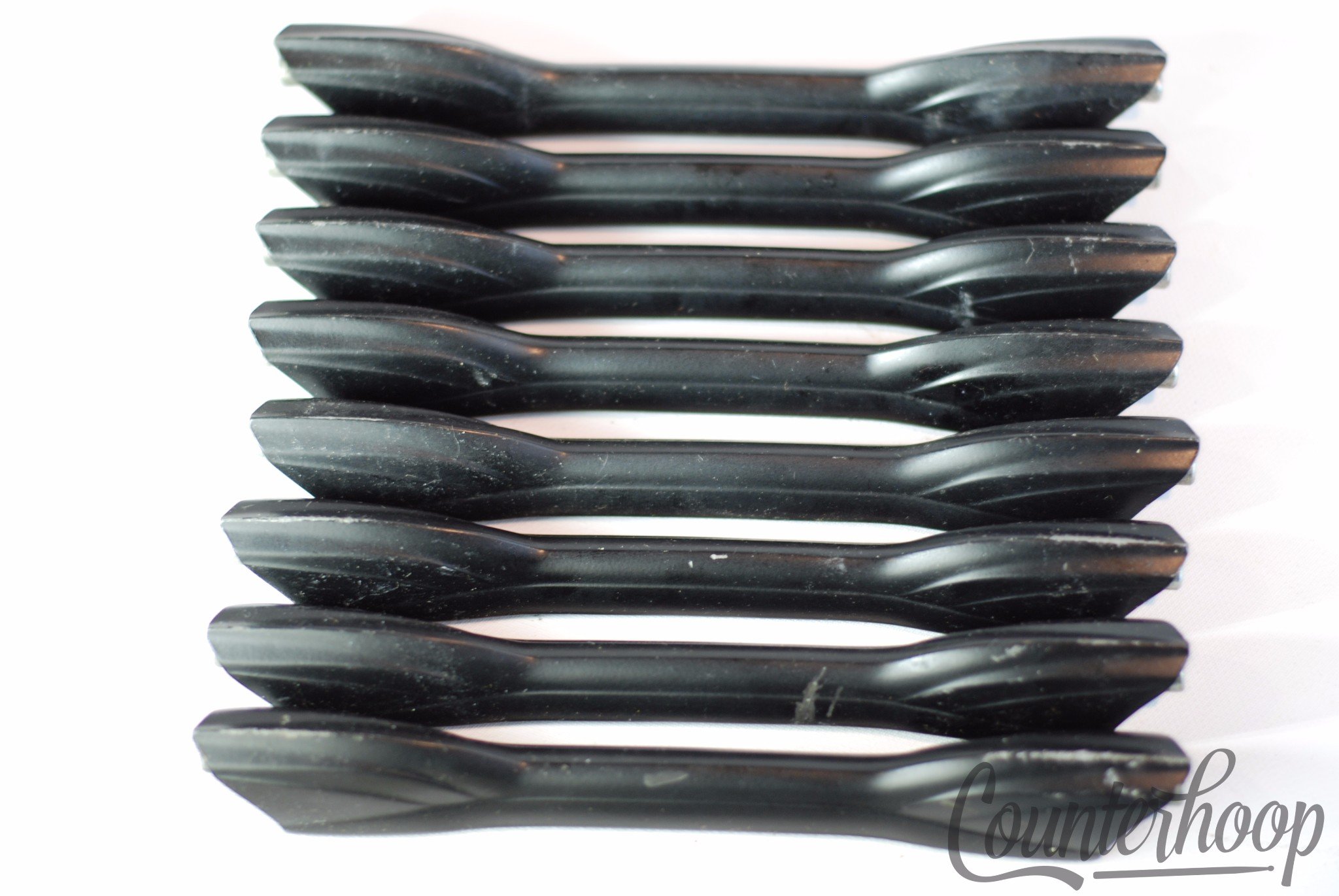 Premier 8x Bass Drum Lugs Black Powder-Coated Vintage 70s Marching/Tenor Tom - Excellent / 6.95/24.95 — main photograph