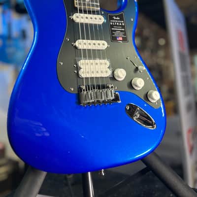 Fender American Ultra II Stratocaster HSS Electric Guitar - Noble Blue, Ebony Fingerboard, with Case, Free Ship 972 image 3