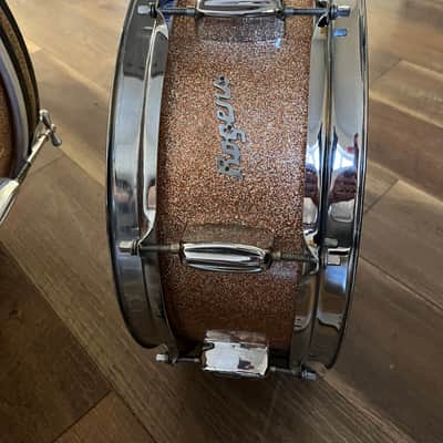 Rogers Covington-era Early 60s Drum Kit/Set - Champagne Sparkle, B&B lugs/Jasper Shells image 8