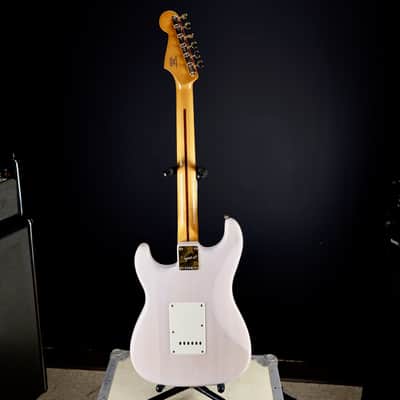 Squier FSR Classic Vibe '50s Stratocaster Maple Fingerboard Parchment Pickguard Gold Hardware White Blonde image 10
