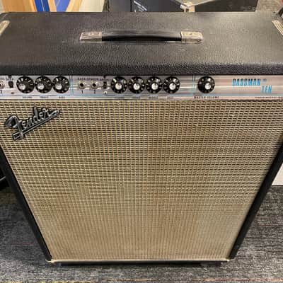 Fender Bassman Ten 2-Channel 50-Watt 4x10" Guitar Combo 1972 - Silverface (Has permanent wheels and a cover) image 1