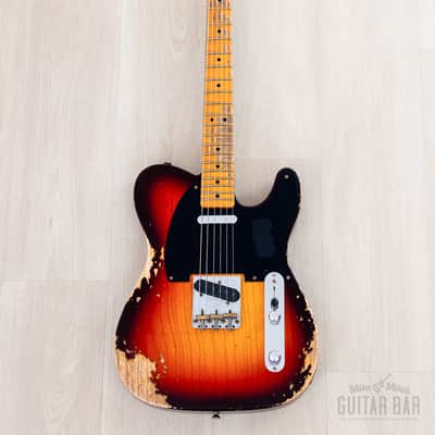 Fender Custom Shop 1952 Telecaster Heavy Relic Big U Neck Sunburst w/ '51 Nocaster Pickups image 2