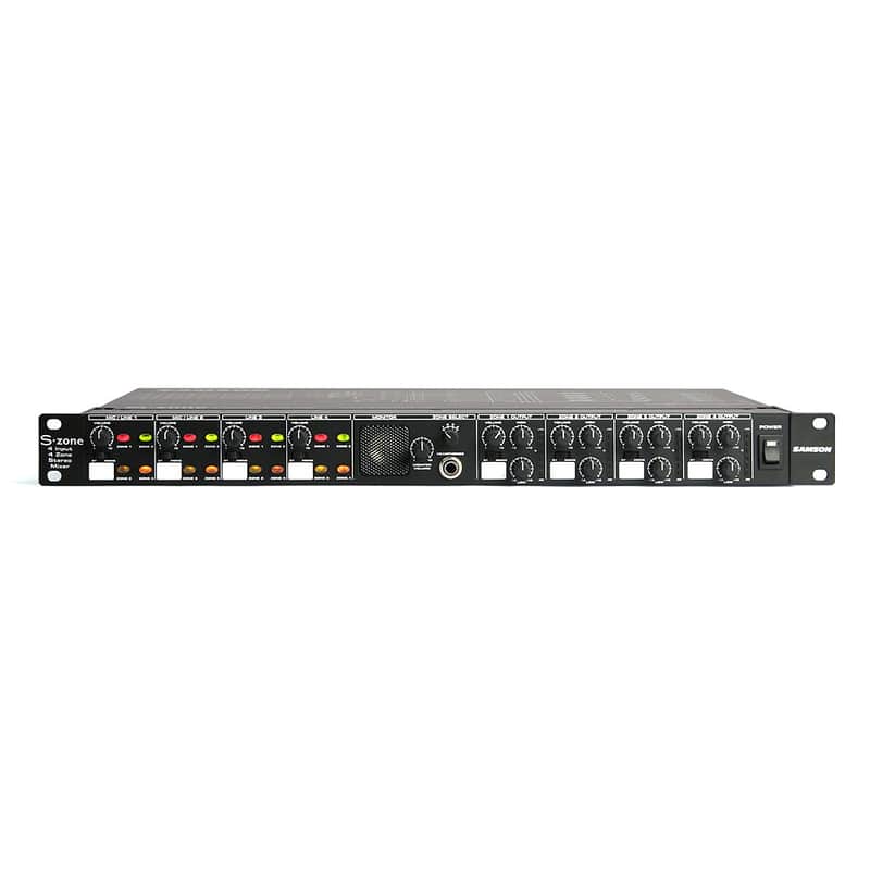 Samson S-Zone 4-Input 4-Zone Rack-Mounted Stereo Analog Mixer image 1