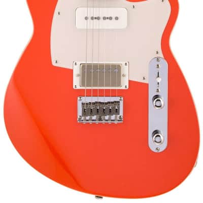 Reverend Charger H90 Electric Guitar - Feisty Red with Maple Fingerboard image 1