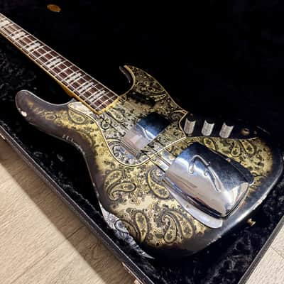 Fender Custom Shop Limited `64 Black Paisley Jazz Bass Relic image 6