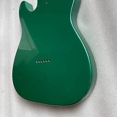 Alder Wood Metallic Green Telecaster Tele Style Guitar Body image 5