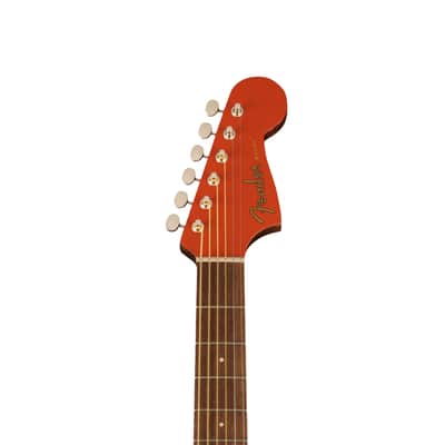 Fender Malibu Player Acoustic-Electric Guitar - Fiesta Red image 3