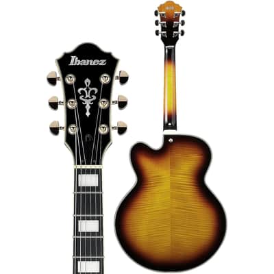 Ibanez Artcore Expressionist AF95FM-AYS 6-String Hollow Body Electric Guitar with Macassar Ebony Fretboard, Right-Handed, Antique Yellow Sunburst image 3