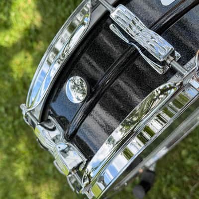 Ludwig LM404 Acrolite 5x14" 8-Lug Black Galaxy Snare Drum image 12