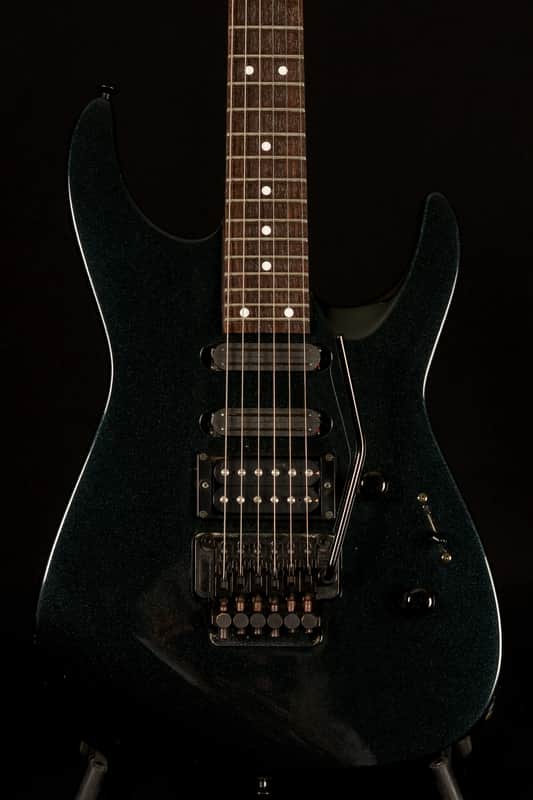 Charvel 375 Deluxe with Rosewood Fretboard 1989 - Metallic Black image 1