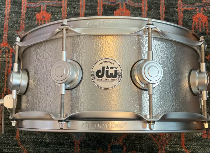 DW 5.5x14 Collector's Series Aluminum 3mm Snare Drum Satin Chrome Hardware image 1