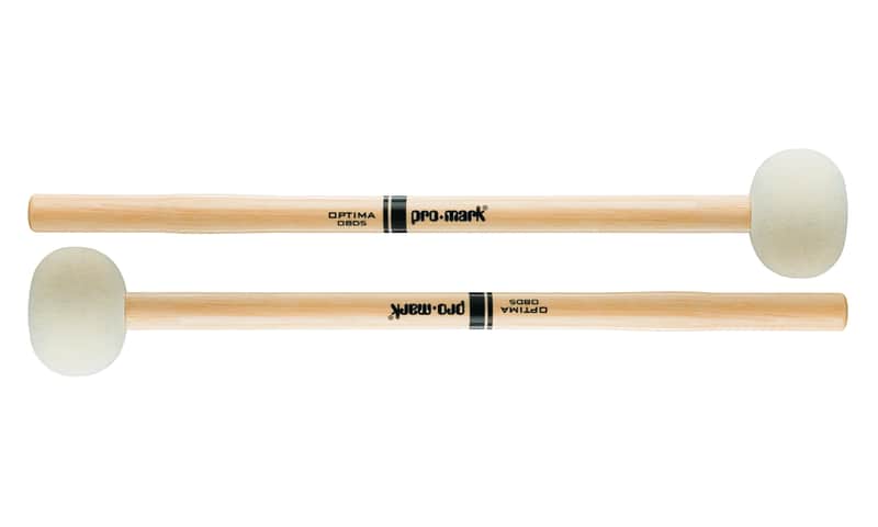 Pro-Mark Optima Series Marching Bass - Felt #5 Mallets image 1