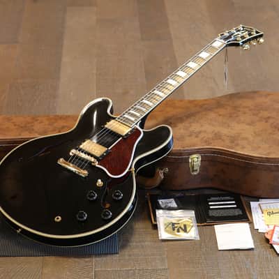 2022 Gibson Custom Shop '59 ES-355 Reissue Semi-Hollow Electric Guitar Ebony + COA OHSC image 1