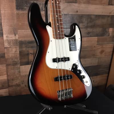 *USED* Fender Player Jazz Bass 3-Tone Sunburst w/ Pau Ferro, Free Ship, 047 image 2