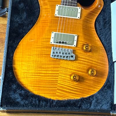 PRS Custom 22 10-Top Tremolo - 2001 - Violin Amber - Dragon II - East Indian Rosewood Fingerboard - Wide Fat Carve - NOS New Old Stock Like New Condition Massive Tight Flame OHSC image 1